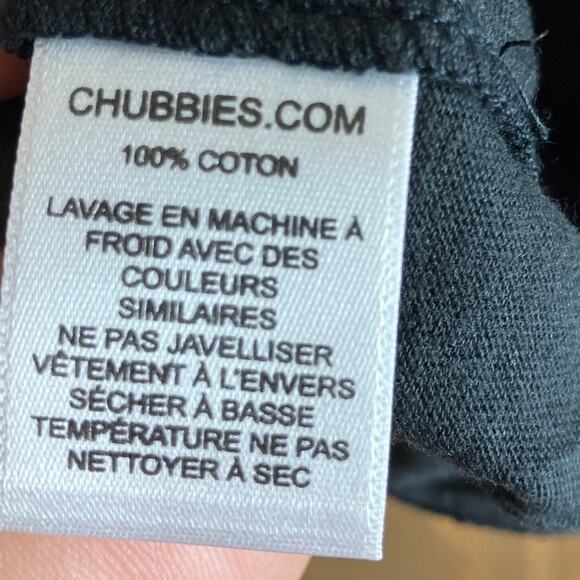 Chubbies Mens Shirt Black The Weekend Has Arrived Vibes 100% Cotton Crew XL - Picture 7 of 13